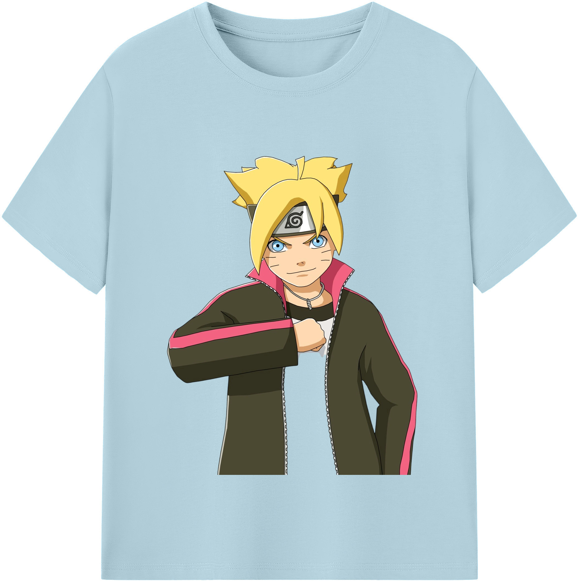 （画像用） NARUTO -ナルト- うずまき ボルト Uzumaki Boruto 綿100％半袖Tシャツ（フロントプリント）